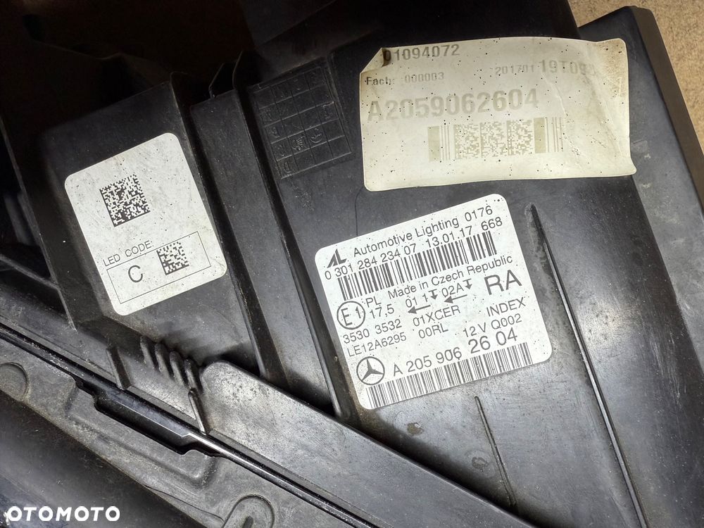 LAMPA PRAWA FULL LED HIGH PERFORMANCE LED MERCEDES BENZ C KLASA W205 A2059062604 - 9