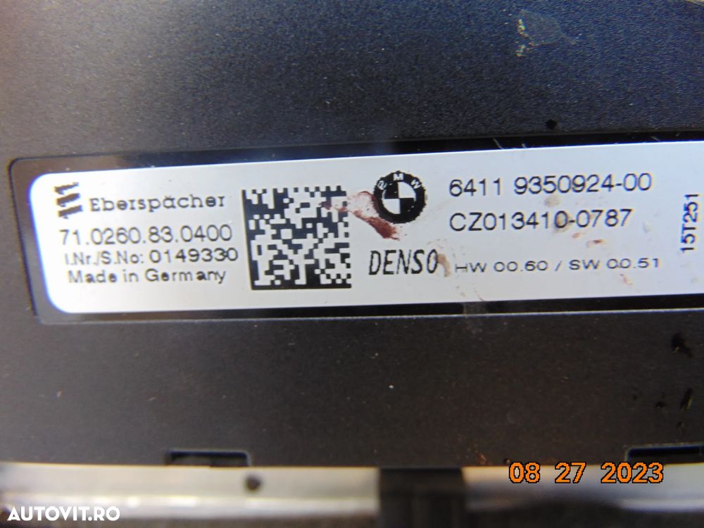 calorifer incalzire BMW X1 F48 F49 mini f56 x2 f39 f40 f45 f46 seria 2 rezistenta aeroterma - 2