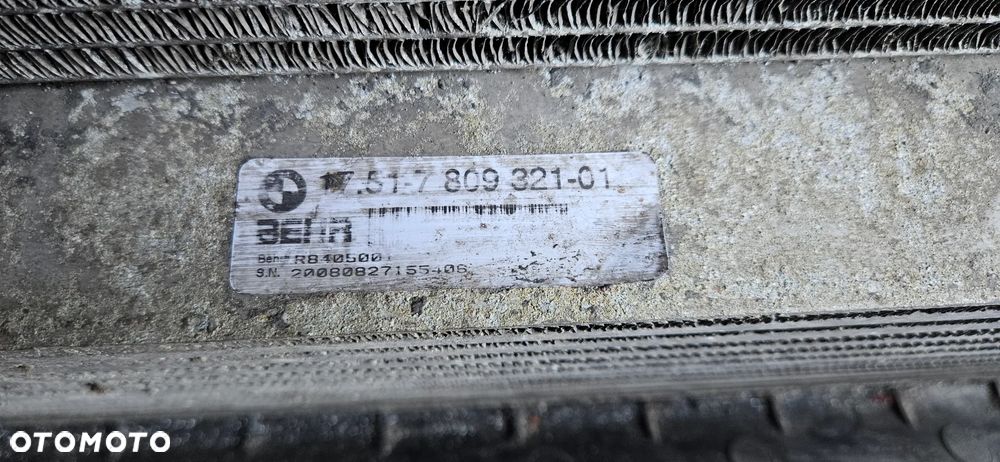 BMW X5 E70 X6 E71 3.0D 3.5D Komplet chłodnic Chłodnice Chłodnica wody klimatyzacji Wentylator 7809321 7586775 7796572 - 4