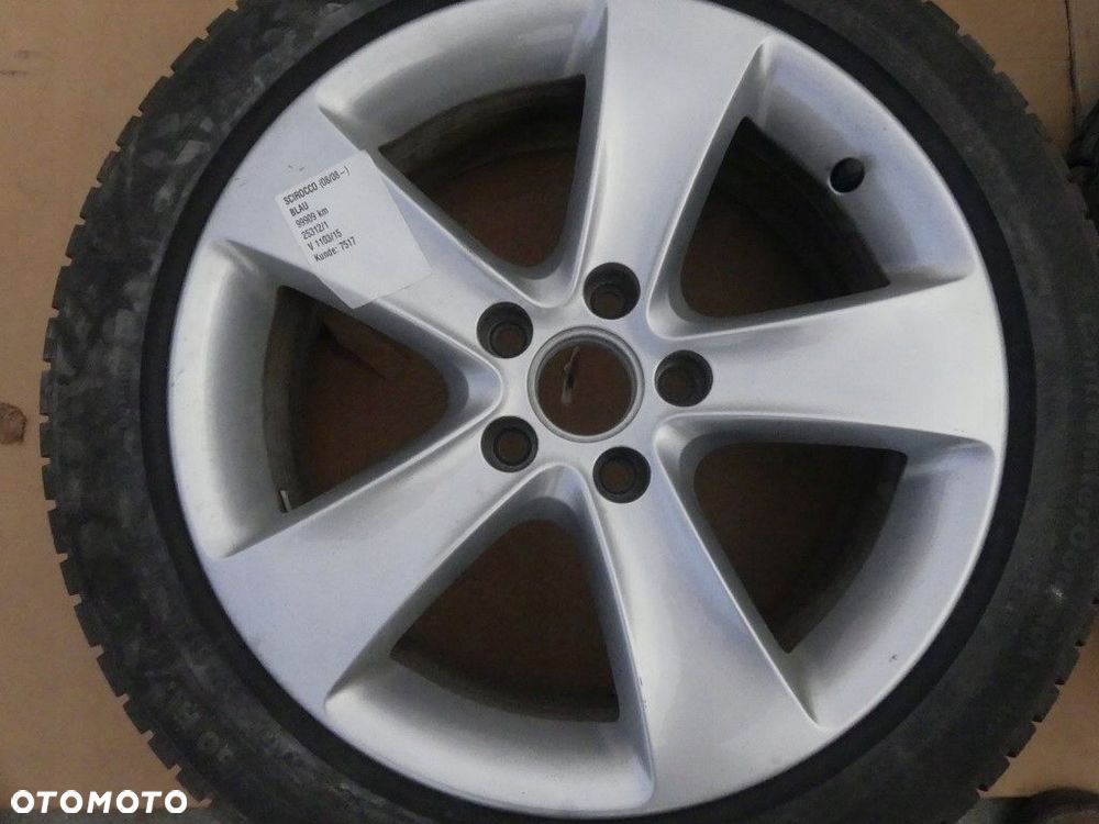 dw vw scirocco komplet alufelg 3c8601025f 17'' - 2