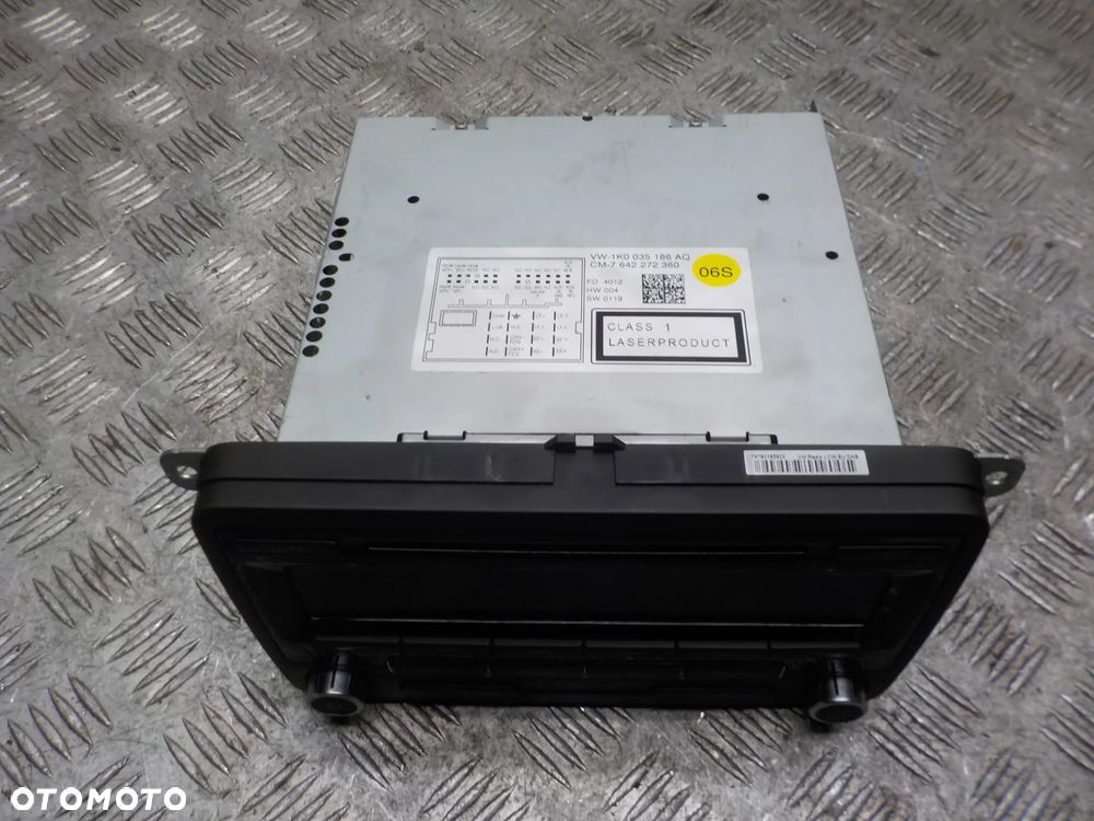 VOLKSWAGEN PASSAT B7 RADIOODTWARZACZ 1K0035186AQ - 2