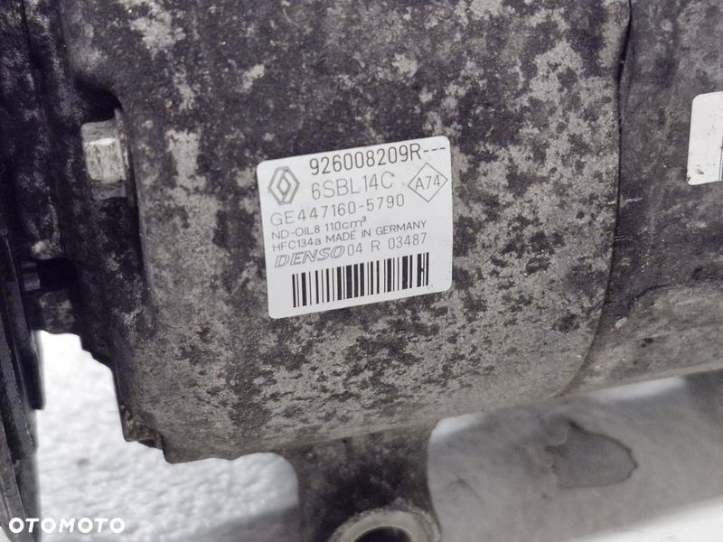 RENAULT MEGANE III 1.5 DCI SPRĘŻARKA KOMPRESOR KLIMATYZACJI 926008209R - 5