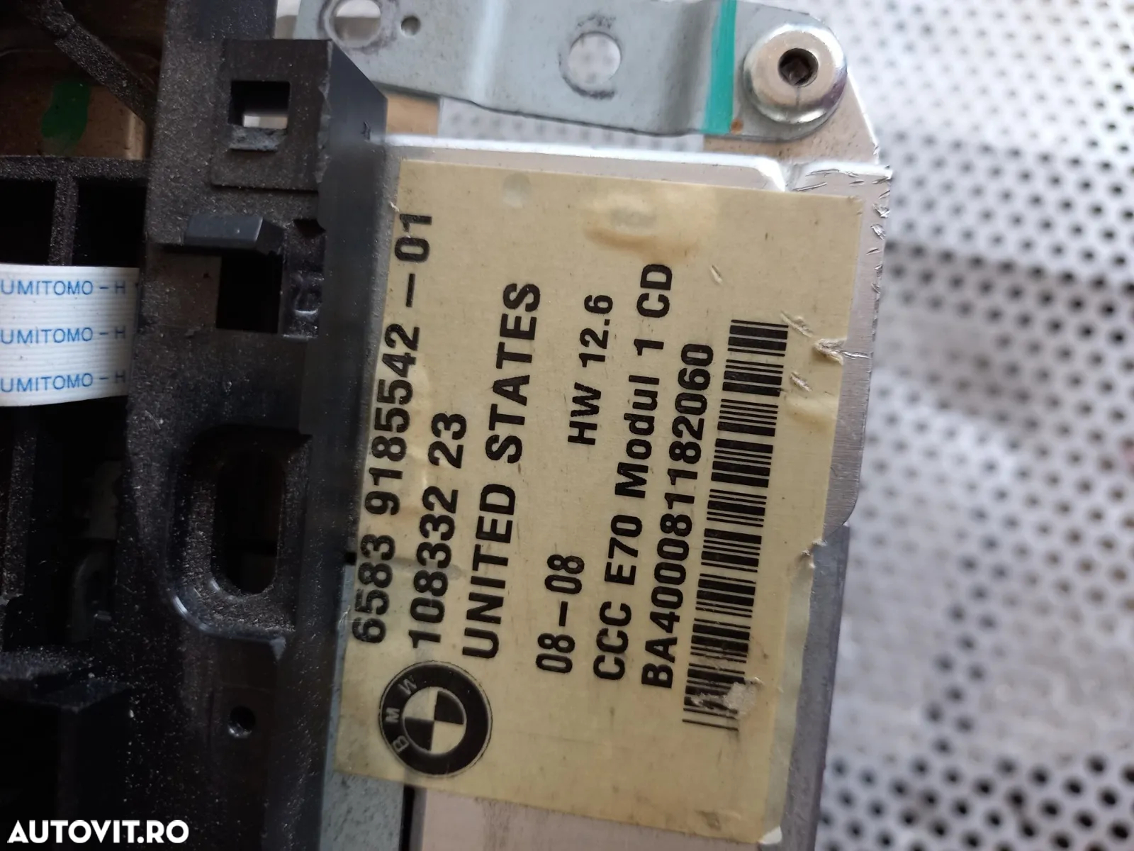 Modul Unitate Radio CD Navigatie Bmw X5 X6 E70 E71 CCC Cod  - Dezmembrari Arad - 9