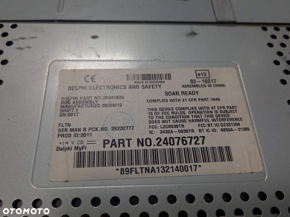 Radio Delphi Pana-Pacific RE339972 John Deere 7280R - 2