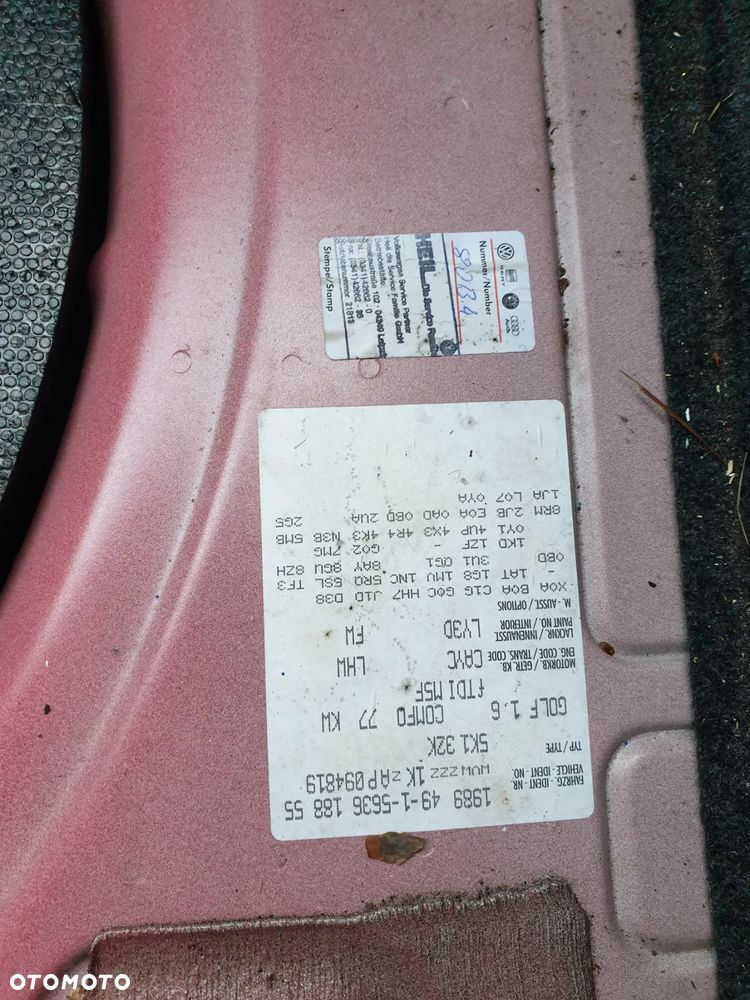 Vw golf VI 6  drzwi prawe   LY3D OS TYL przekladnia - 2