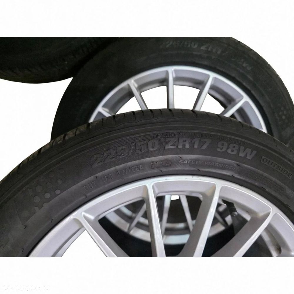 KOMPLET KÓŁ FELG ALUMINIOWYCH + ŚRUBY AUDI A4 A5 A6 225/50R17 8W0601025AE - 14