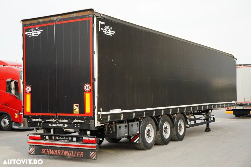 Schwarzmuller CORTINĂ / STANDARD / ACOPERIȘ RIDICAT / AXĂ RIDICATĂ / SAF - 5