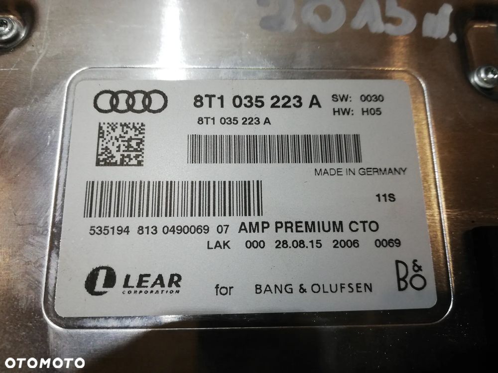 WZMACNIACZ BANG OLUFSEN AUDI SQ5 Q5 8R 8T1035223A - 4