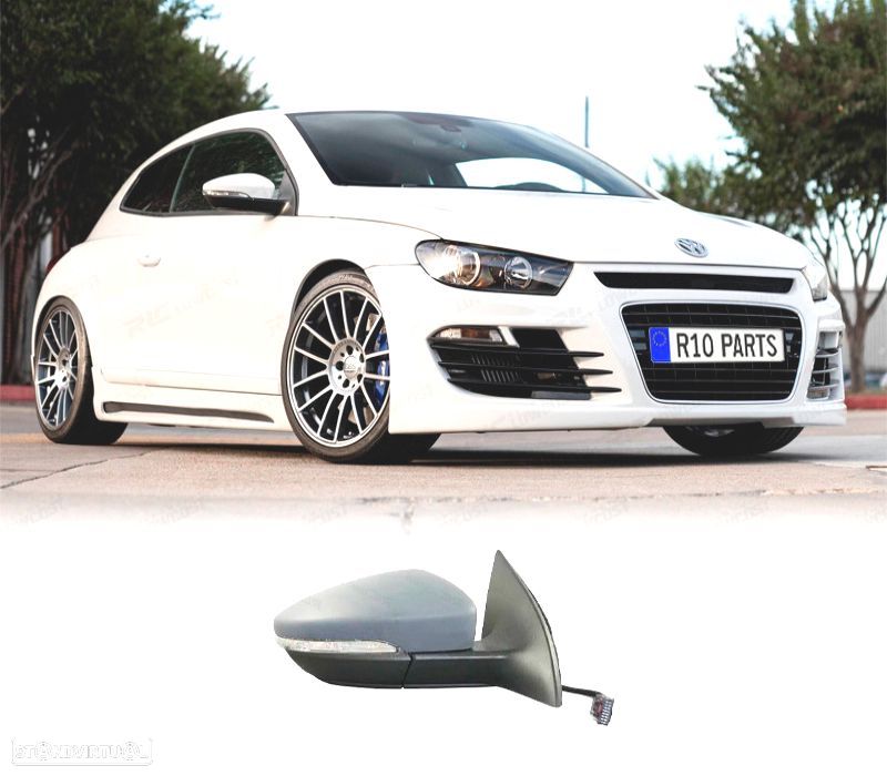 ESPELHO RETROVISOR DIR PARA VOLKSWAGEN SCIROCCO 08-14 6 PIN - 1