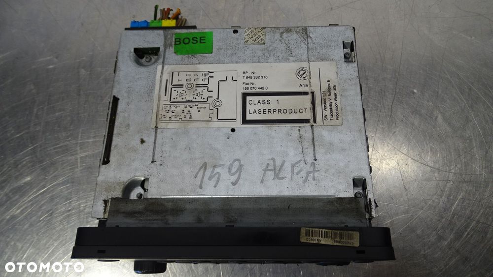 RADIO ALFA ROMEO 159 JTDM 7645332316    1560704420 - 2