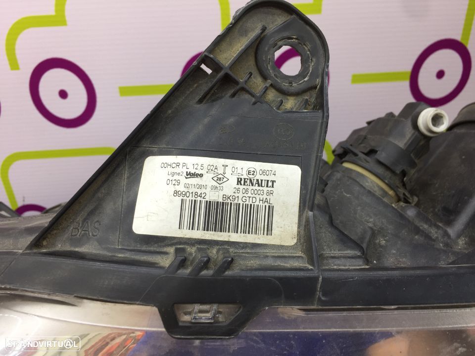 Óptica Esquerda Renault Laguna III de 2007 - Ref: 260600038R - NO600005 - 4