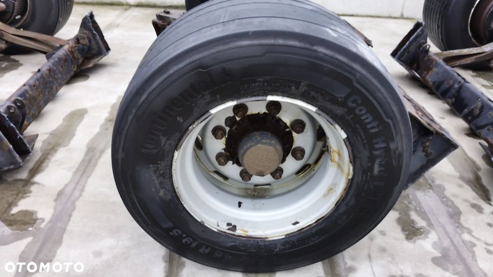 Oś BPW Naczepa Przyczepa  Mega Resor Pół resor Felga 19.5 Opony 245/45r19.5 - 30