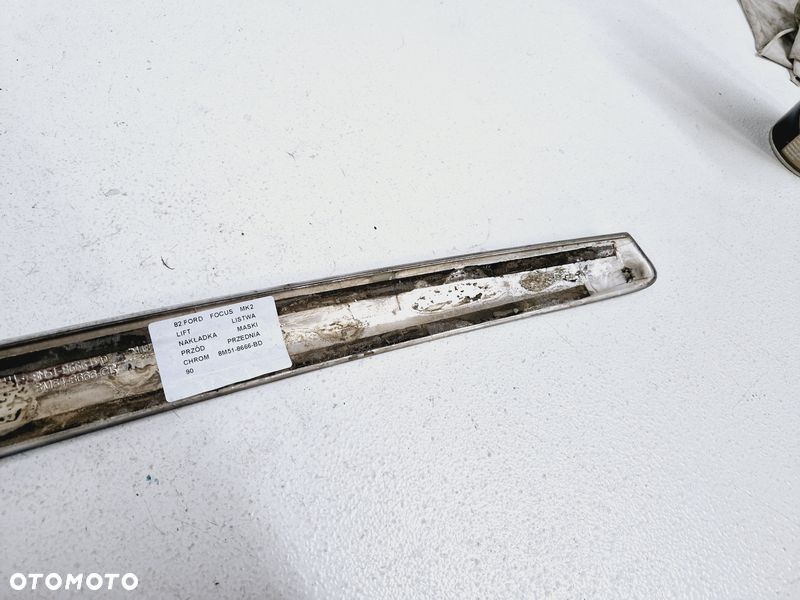 ford focus 2 ii mk2 lift listwa nakładka maski przód przednia chrom 8m51-8666-bd - 6