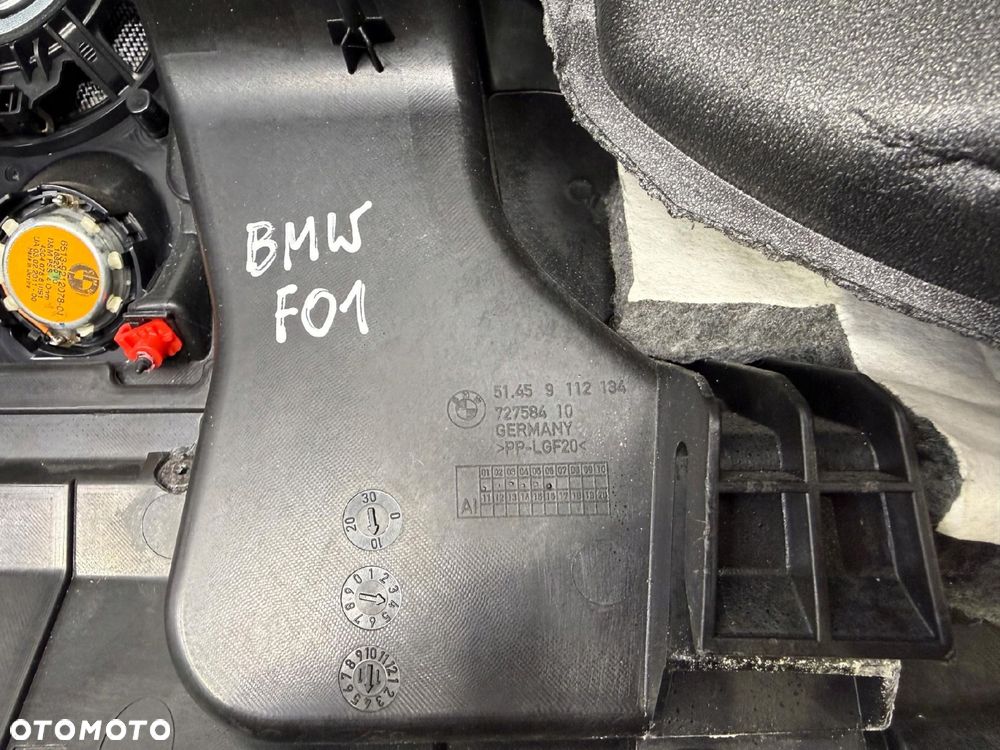 DESKA ROZDZIELCZA KONSOLA BMW F01 7 europa skóra skórzana 9112134 - 2