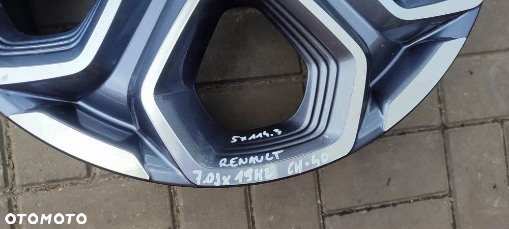 FELGA 403007598R 5x114,3 7Jx19 CALI ET40 RENAULT FUENCE ESPACE KADJAR KOLEOS LAGUNA III MEGANE 3/4 SCENIC III IV TALLSMAM KOMPLET - 3