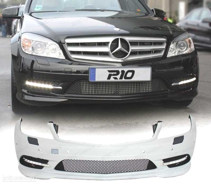 PARÁ-CHOQUES FRONTAL MERCEDES W204 LOOK AMG C63 07-11 - 1