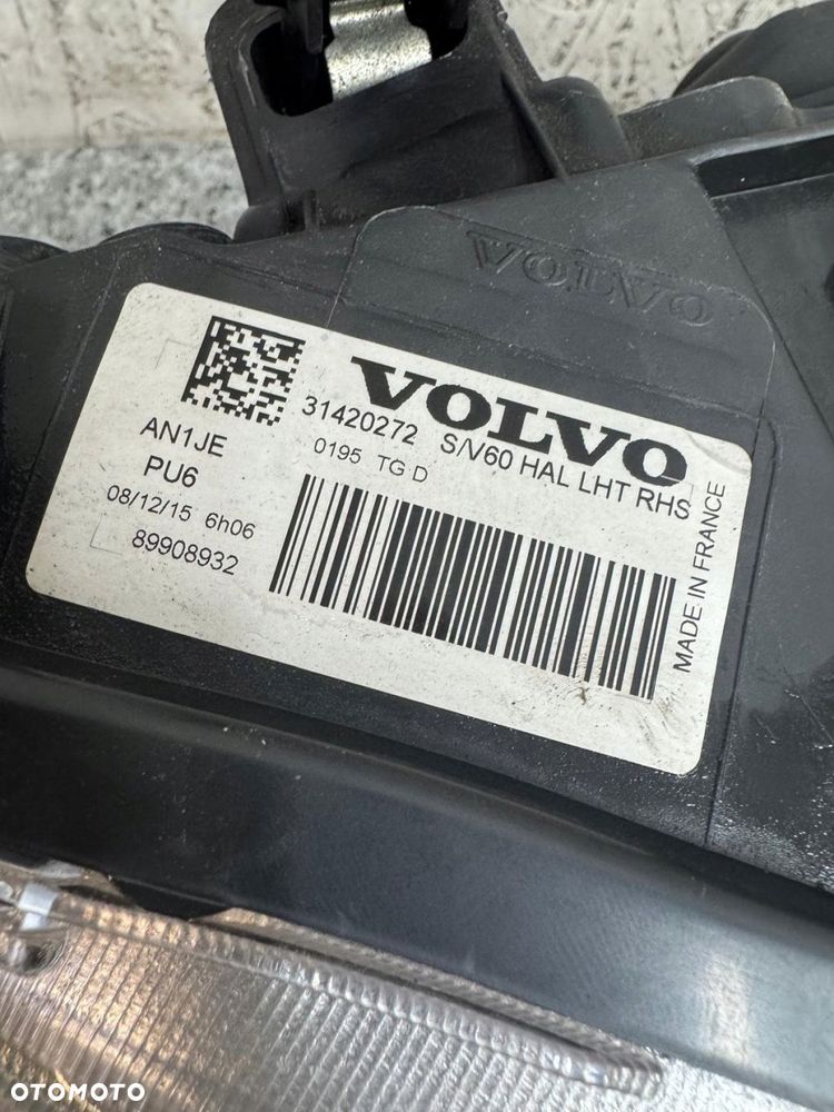 lampa prawy przód zwykła volvo s60 ii v60 i 2013-2018 31420272 - 3