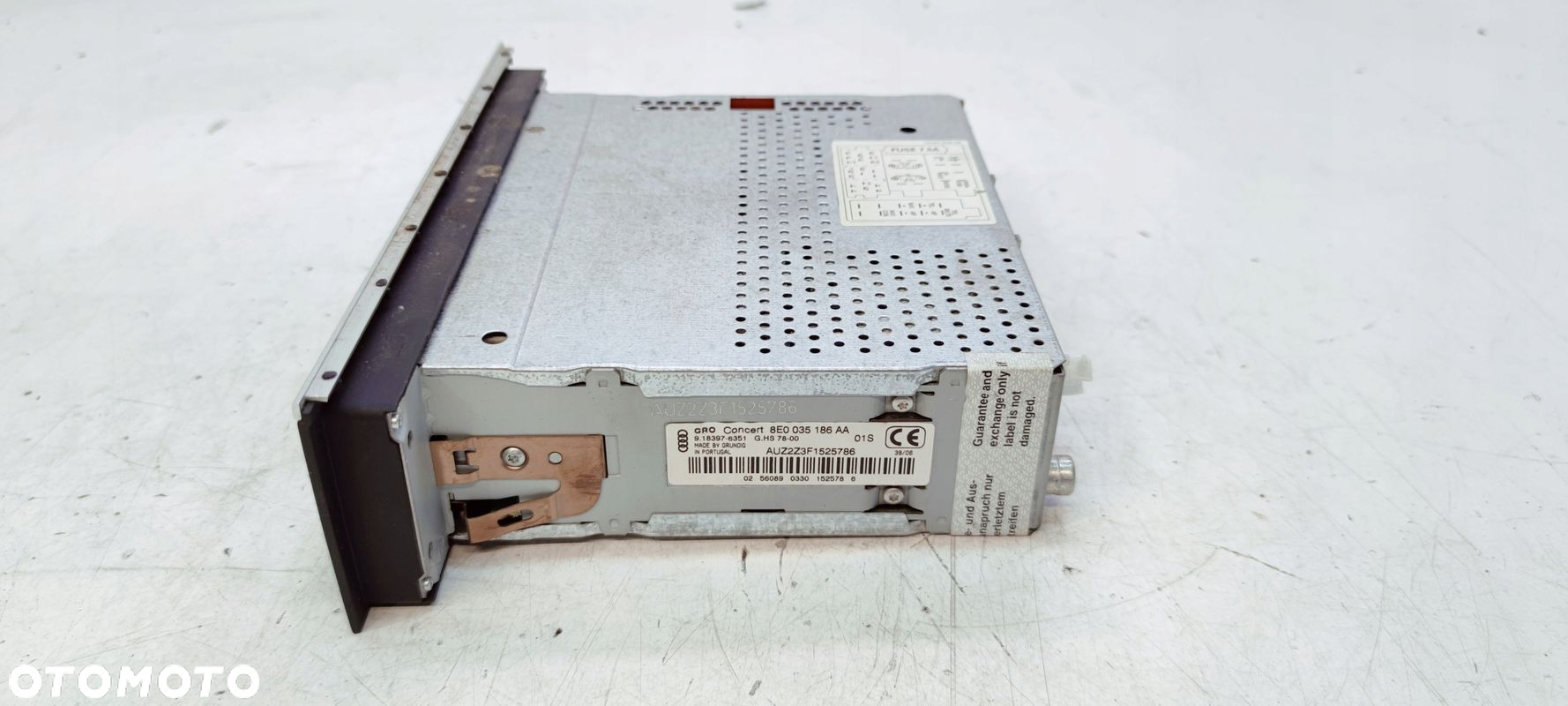 RADIO AUDI CONCERT AUDI A4 B7 CHROM 8E0035186AA - 4