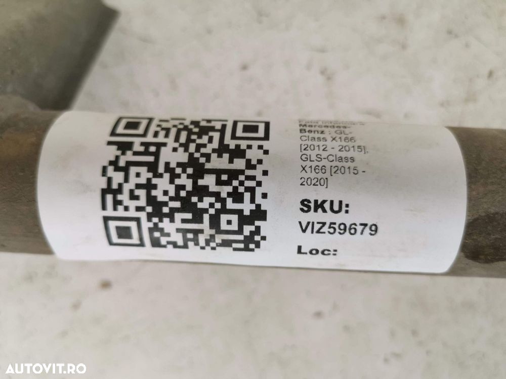 Armatura Bara Fata Inferioara Mercedes-Benz GL-Class X166 2012 2013 20 - 8