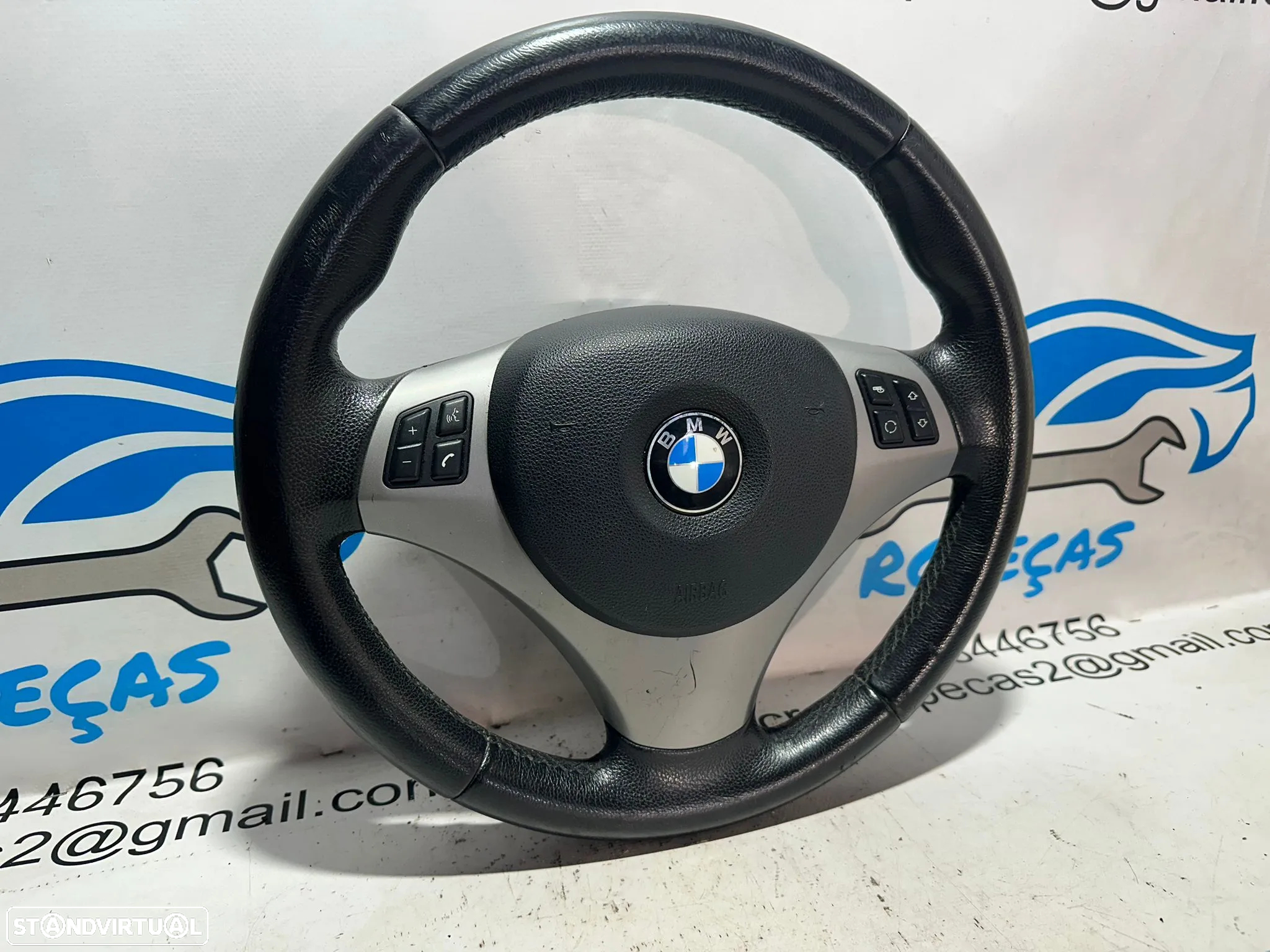 Volante Completo Pele Original Multifunções Comandos BMW Serie 1 3 X1 E83 6774953 - 4