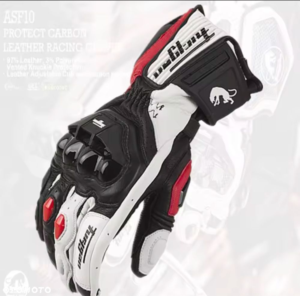 Rękawice motocyklowe długie skórzane - 1