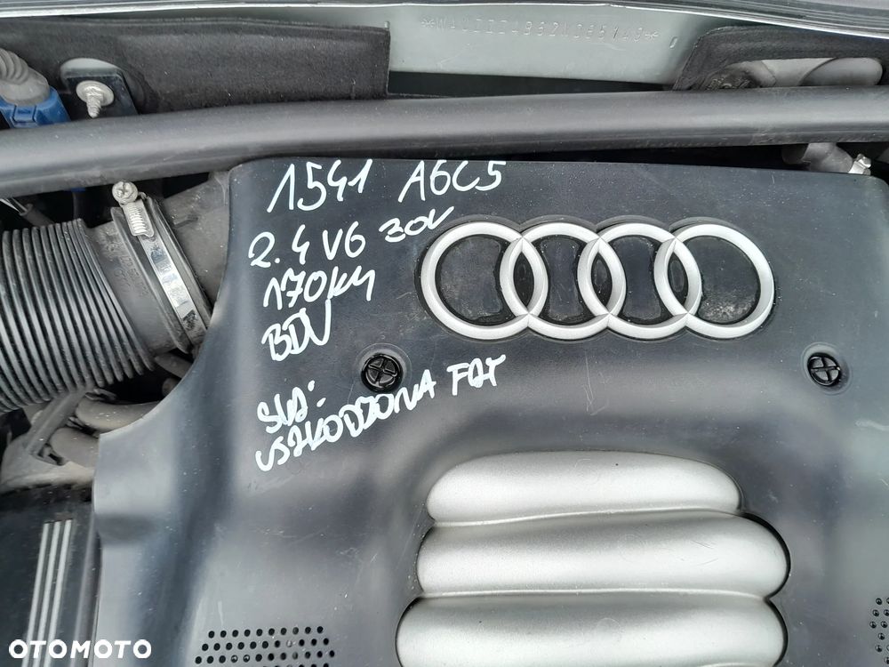 AUDI A6 C5 SILNIK 2.4 V6 30V 170KM BENZYNA OZNACZENIE: BDV - 2