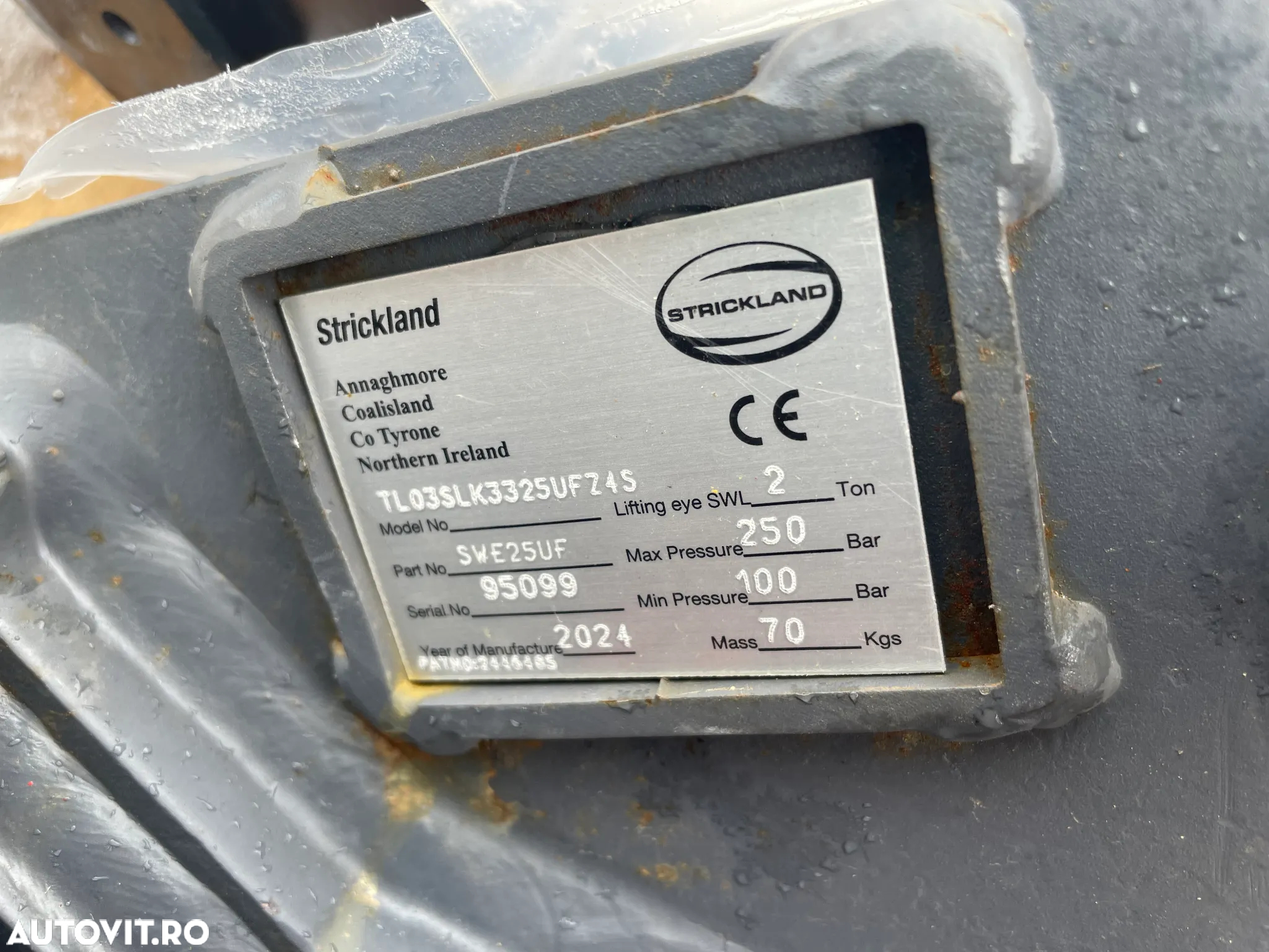 Sistem Strickland Rapid Automat De Prindere Cupe Pentru Excavatoare cu bolt de 40mm - 9