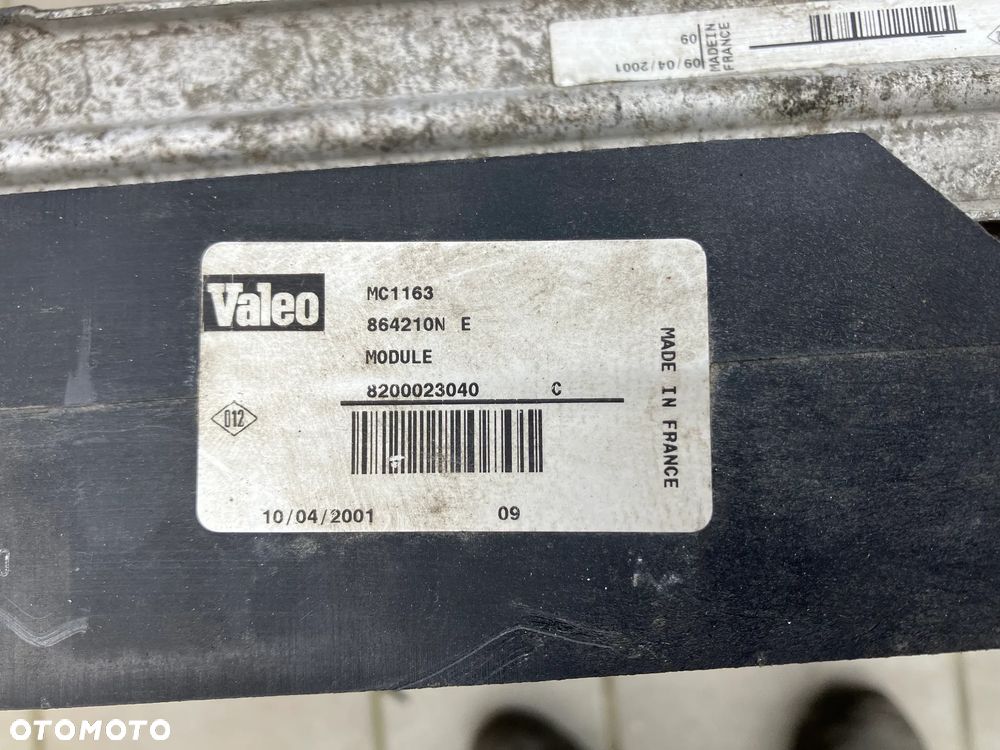 KOMPLET CHŁODNIC RENAULT MASTER II 2.2 DCI 2002 ROK MOVANO PAS PRZEDNI KASETA CHŁODNICA WODY INTERCOOLER WENTYLATOR 8200023040 - 5
