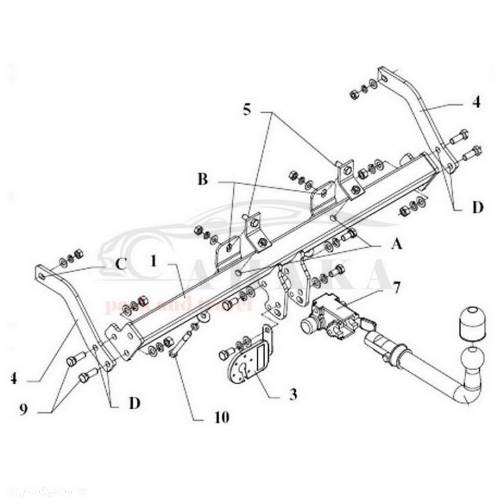 Hak Holowniczy Automat Do Renault Kangoo I 2001-2008 - 3