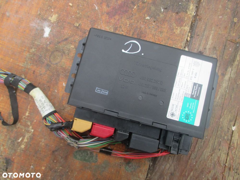 Moduł komfortu AUDI A6 C5 4B0962258D - 1