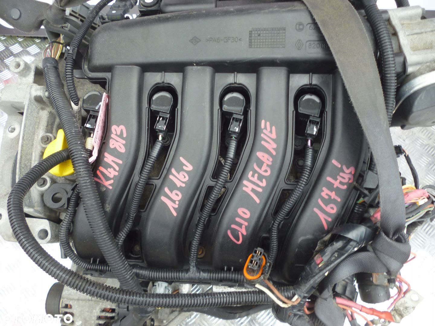 SILNIK RENAULT MEGANE CLIO 1.6 16V K4M813 167 TYS - 2