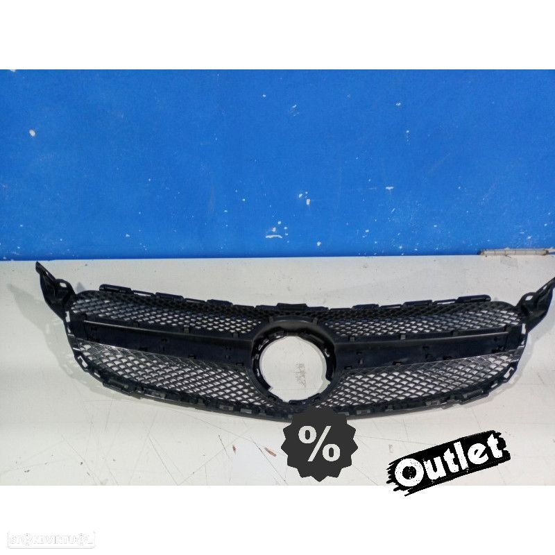 C030021C1 GRELHA FRONTAL MERCEDES W205 FACELIFT 18- LOOK AMG PRETO BRILHANTE - 4