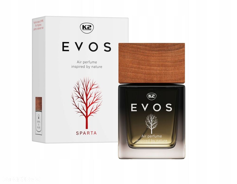 Perfumy do auta zapach K2 EVOS SPARTA flakon 50ml - 1