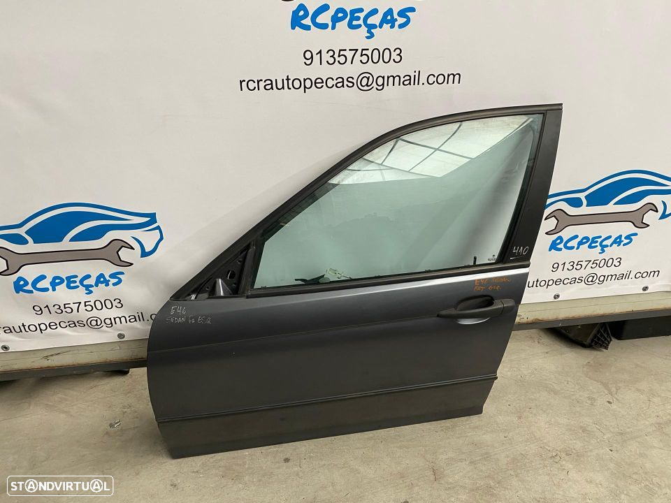 PORTA FRENTE FRONTAL ESQUERDA | BMW SERIE 3 E46 SEDAN CARRO | FECHO ELEVADOR MOTOR PUXADOR VIDRO; - 3