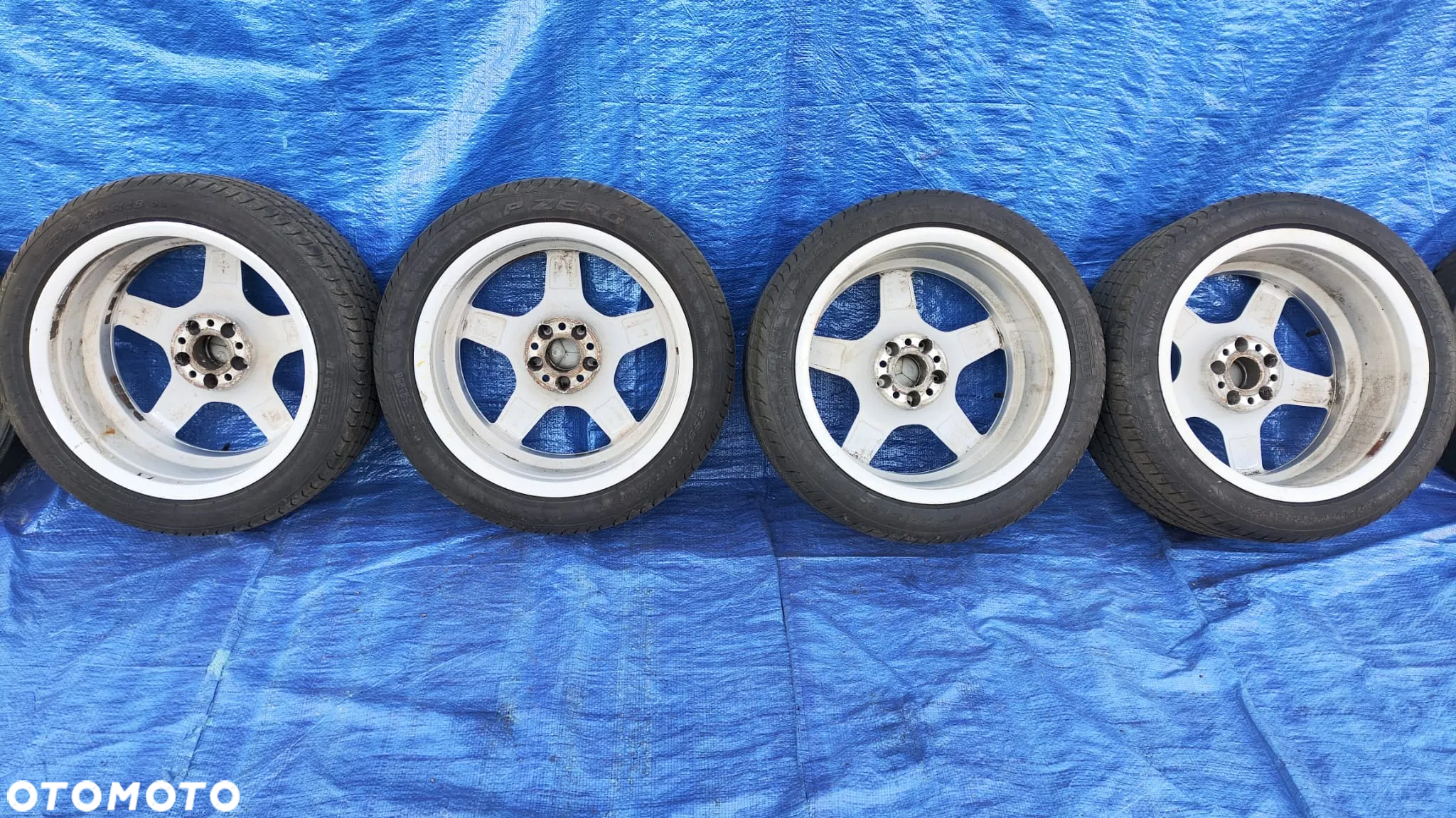 FELGI ALUMINIOWE ALUFELGI OPONY KOŁA 8.5J 9.5J 18 AMG ORYGINAŁ A2304012002 A2304012102 MERCEDES SL R230 W230 - 14