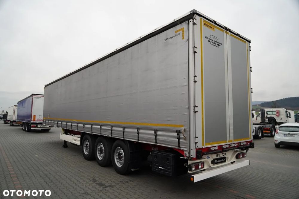 Wielton FIRANKA STANDARD / MULDA DO STALI - 9 M / OŚ PODNOSZONA / SAF / MAŁO UŻYWANA - 3