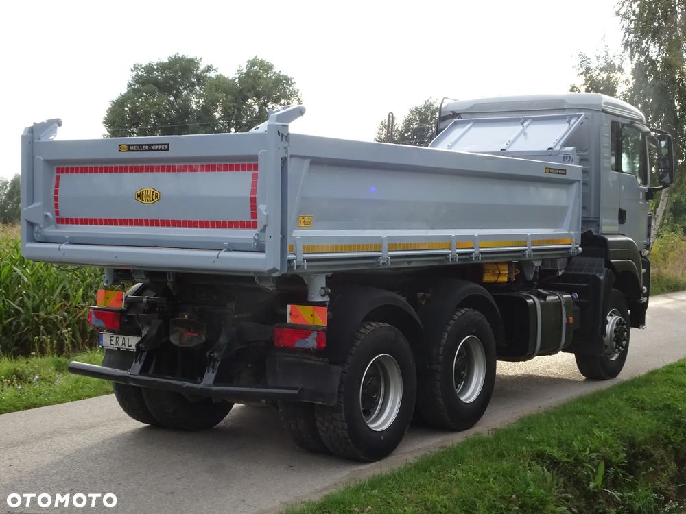MAN TGS 26.480 6X6  Kipper Meiller 3-stronny Hydroburta stan idealny - 9