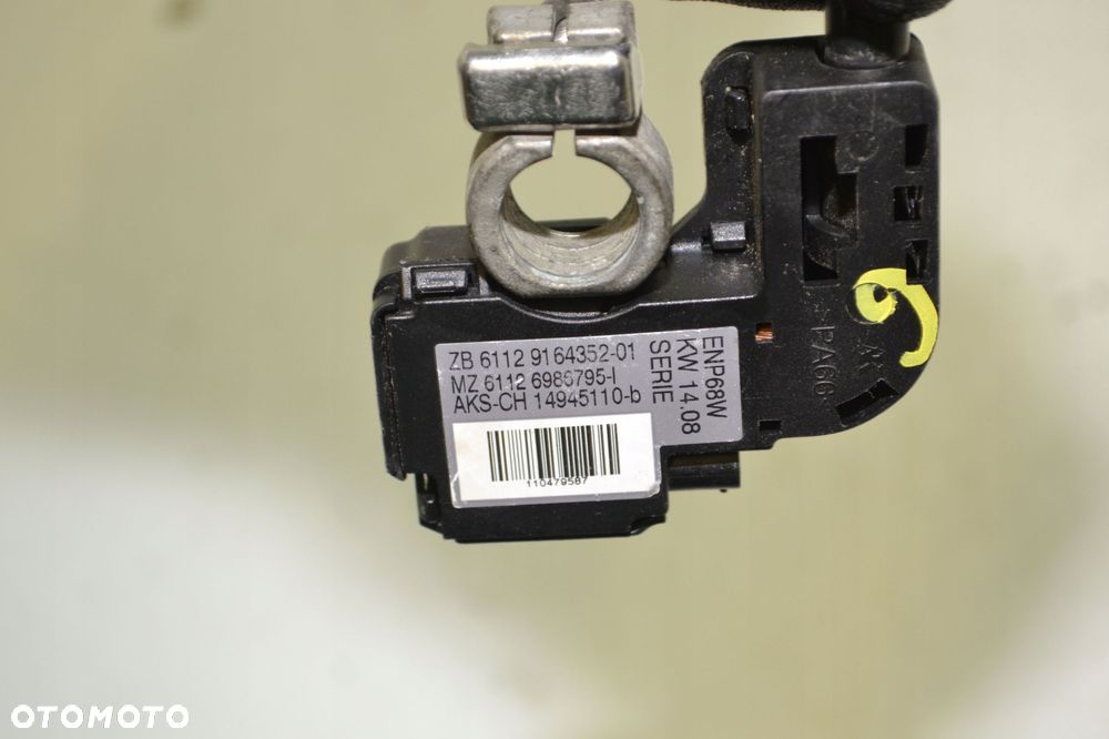 BMW E90 E91 E92 E93 KLEMA MINUSOWA MINUS PRZEWÓD IBS AKUMULATORA 9164352 - 7