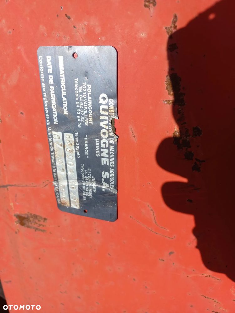 Części do brony wirowej QUIVOGNE HR 300 hydropak,koło zębate,rotor,przekładnia,wałek,rama,trzymak noży, - 8