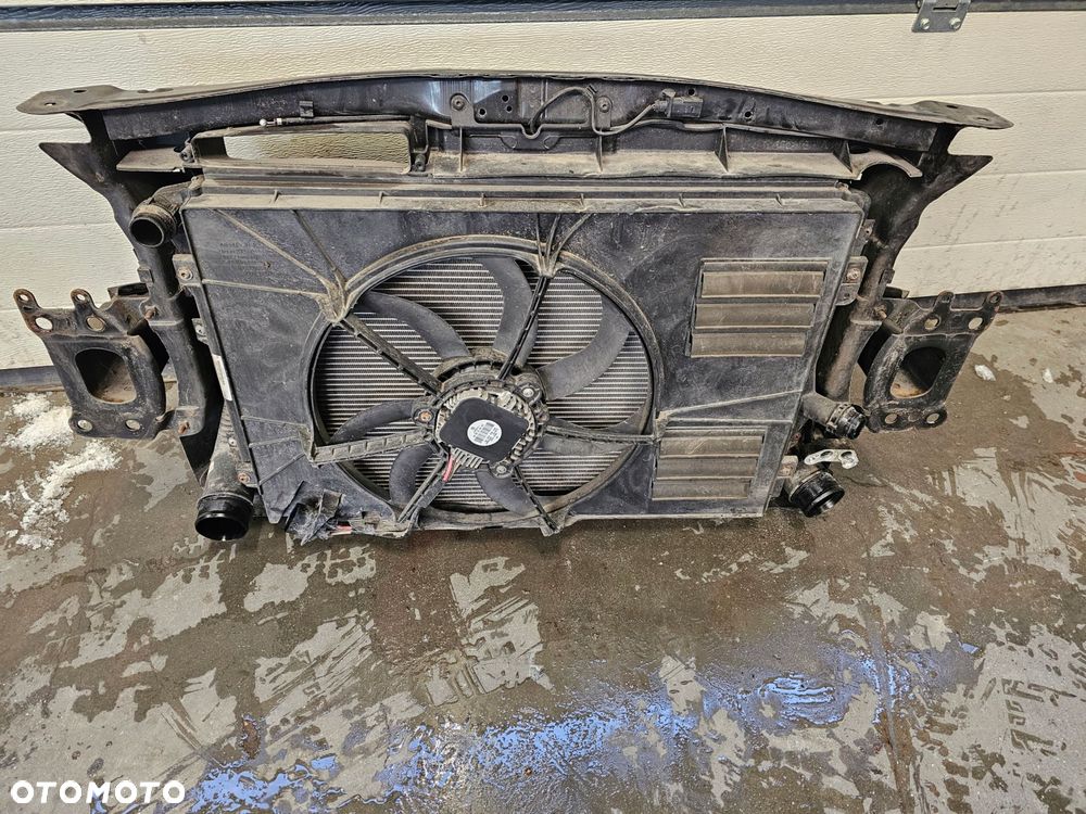 skoda octavia 2 ii lift 1.6 tdi pas przedni chłodnice wentylator - 2