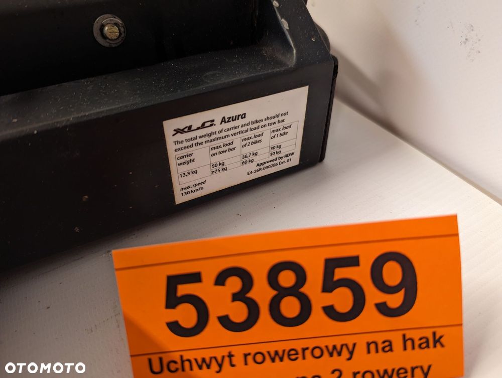Uchwyt bagażnik rowerowy na hak XLS Azura na 2 rowery - 7