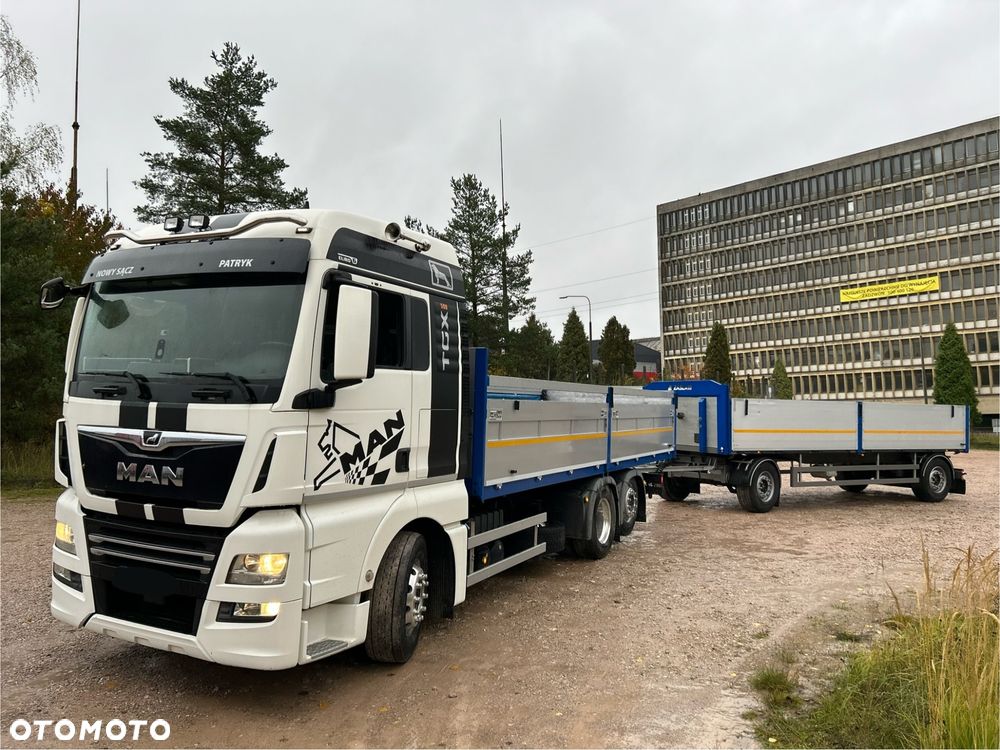 MAN TGX Tandem 1m burty TOP KOMPLET / ALUFELGI / zarejestrowany gotowy do pracy / przyczepa 18t / FULL OPCJA / 26.420 26.460 26.500 26.400 26.440 26.480 26.510 460 500 - 16