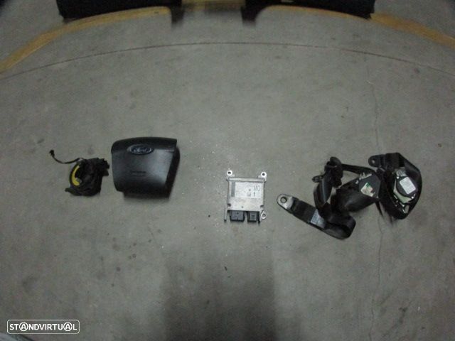 Kit Airbags 6M21U042B85 6G9N042A94CE 6G9T14A664BD 7S7T14B056AC 0285010157 606639200 606637800 FORD MONDEO 4 2007 2.0TDCI 140CV 4P CINZA PRETO Tablier E Airbag Do Condutor Danificados - 6