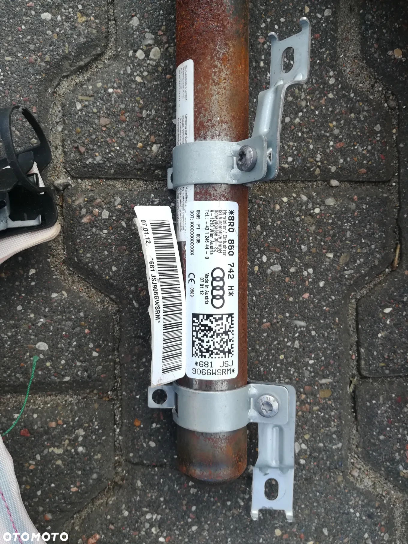 DESKA ROZDZIELCZA, PODUSZKA KIEROWCY, PODUSZKA PASAŻERA PO WYSTRZALE AUDI Q5 8R - 16