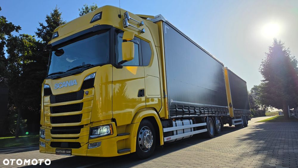 Scania ///S450///2019///ZESTAW/// TANDEM///WECON///7.70+7.70///DACH PODNOSZONY///FULL LED///WAGA/// KLIMATYZACJA POSTOJOWA///RETARDER/// SKÓRY///TELEWIZOR///STAN DOBRY - 8