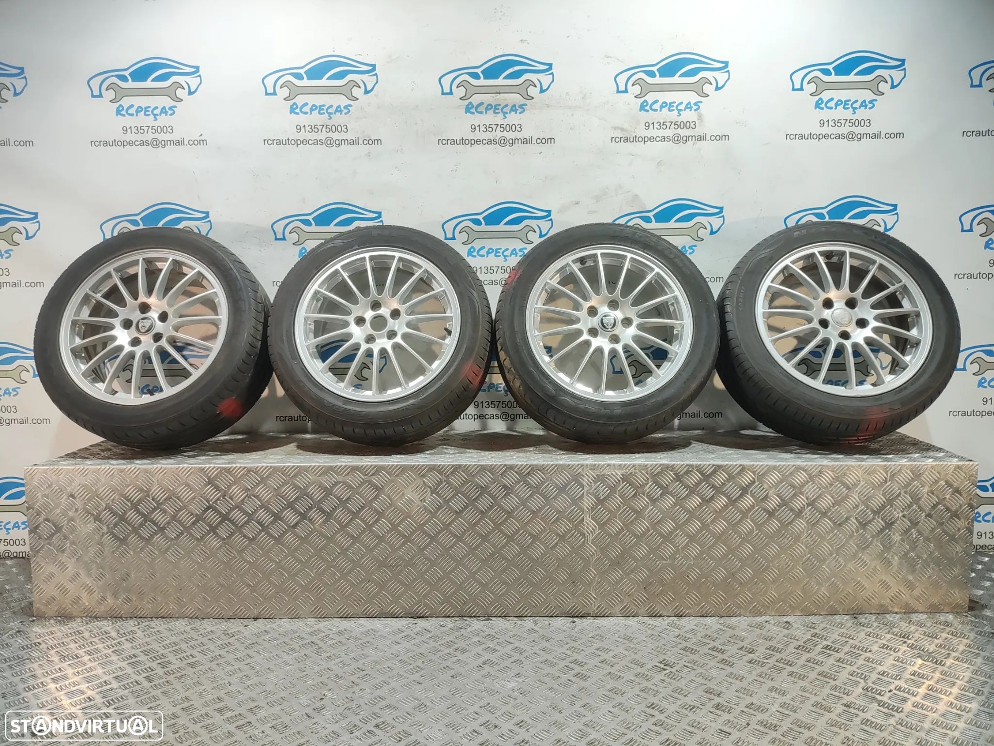Conjunto Jantes 17 Originais Jaguar S-type Mk2 X200 7,5J ET60 5x108 - 1