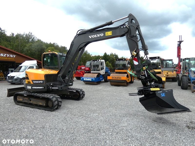 Volvo ECR88D ROTOTILT ZE SZCZYPCAMI / Super Stan / Nowe podwozie / - 10