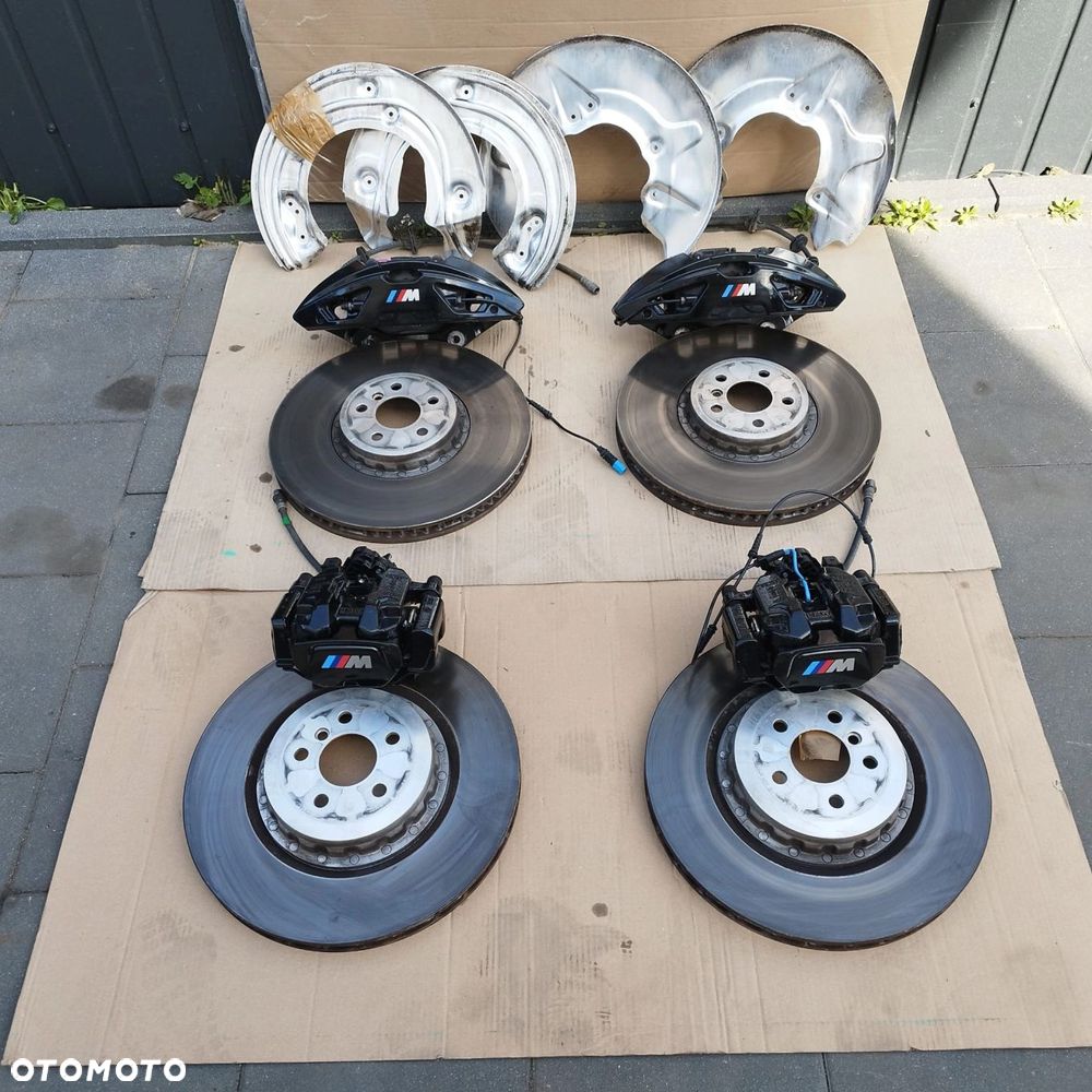 TARCZE KLOCKI ZACISKI OSŁONY KOMPLET M-PAKIET BMW 7 G70 i7 G70 395X36 - 15