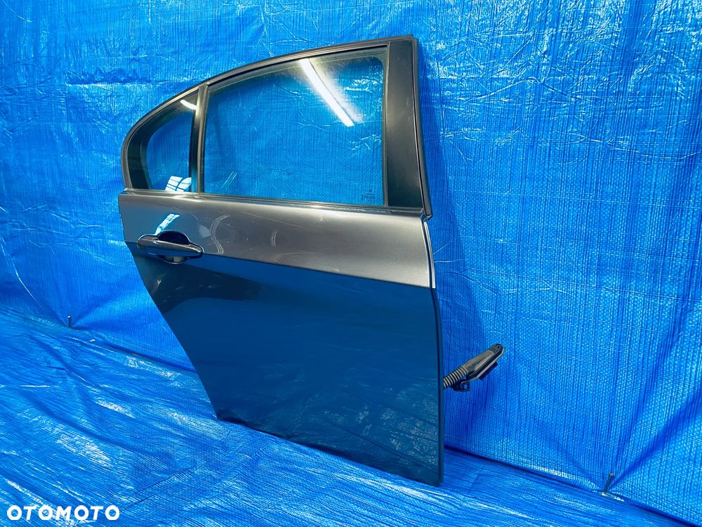 DRZWI PRAWE PRAWY TYŁ TYLNE KOMPLETNE BMW E90 SEDAN 07R ; LAKIER A22 ORYGINAŁ EUROPA - 7