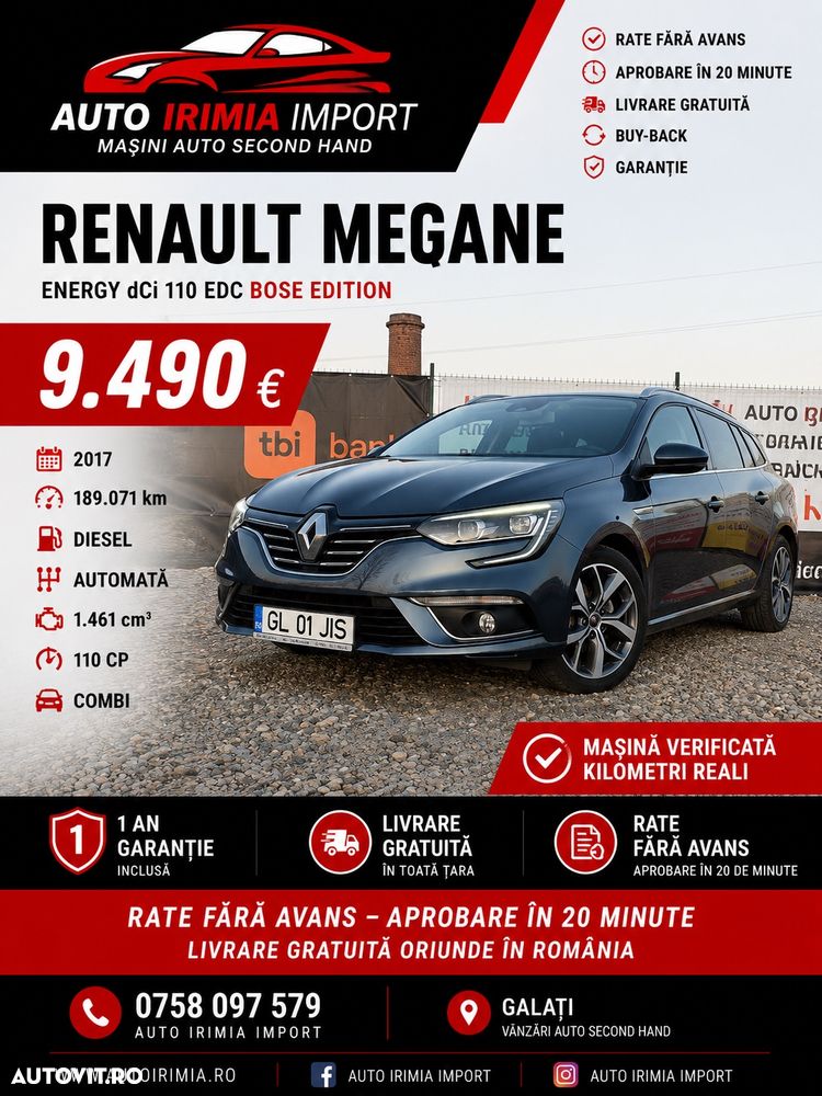 Renault Megane ENERGY dCi 110 EDC BOSE EDITION - 1